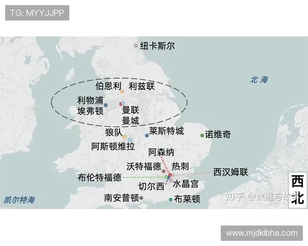 2016年英超球队的地理分布情况